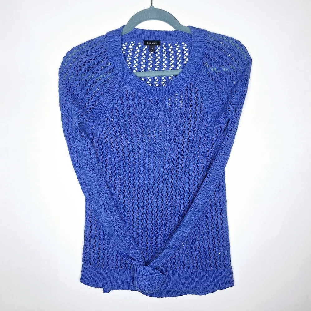 Talbots Brand" The Knitted Coquette Girl" Knitted pullover sweater.